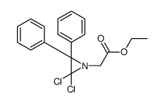 ethyl 2-(2,2-dichloro-3,3-diphenylaziridin-1-yl)acetate结构式