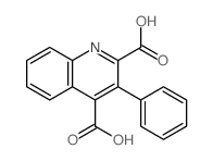 3-phenylquinoline-2,4-dicarboxylic acid结构式