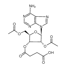 2',5'-di-O-acetyl-3'-O-hydroxysuccinyladenosine结构式