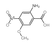 2-氨基-4-硝基-5-甲氧基苯甲酸结构式