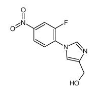 [1-(2-氟-4-硝基苯基)-1H-咪唑-4-基]甲醇结构式