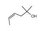 cis-2-methyl-4-hexen-2-ol结构式