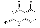 8-fluoro-1-oxido-1,2,4-benzotriazin-1-ium-3-amine结构式