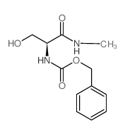 (S)-3-羟基-1-(甲基氨基)-1-氧代-2-丙基氨基甲酸苄酯结构式