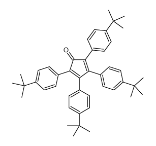 2,3,4,5-tetrakis(4-tert-butylphenyl)cyclopenta-2,4-dien-1-one结构式