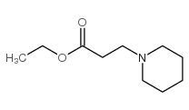 3-(1-哌啶基)-丙酸乙酯结构式