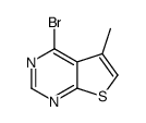 4-Bromo-5-methylthieno[2,3-d]pyrimidine结构式