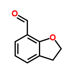2,3-二氢-1-苯并呋喃-7-甲醛结构式