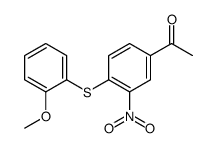 1-[4-(2-methoxyphenyl)sulfanyl-3-nitrophenyl]ethanone结构式