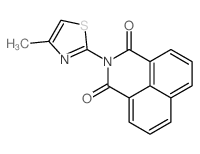 2-(4-Methyl-1,3-thiazol-2-yl)-1H-benzo[de]isoquinoline-1,3(2H)-dione结构式