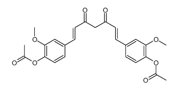 curcumin 4,4'-diacetate结构式