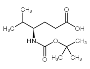 4-BOC-(R)-AMINO-5-METHYL HEXANOIC ACID结构式