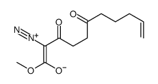 2-diazonio-1-methoxy-1,6-dioxoundeca-2,10-dien-3-olate结构式