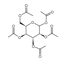 1,2,3,4,6-penta-O-acetyl-D-galactopyranose结构式