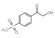2-HYDROXY-1-(4-(METHYLSULFONYL)PHENYL)ETHANONE结构式