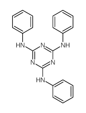 1,3,5-Triazine-2,4,6-triamine,N2,N4,N6-triphenyl-结构式