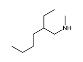 2-ethyl-N-methylhexan-1-amine结构式