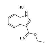 indole-3-carboxylic acid ethyl imido ester hydrochloride结构式