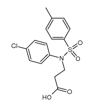 N-(4-chloro-phenyl)-N-(toluene-4-sulfonyl)-β-alanine结构式