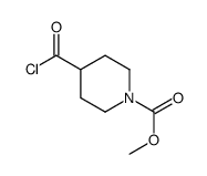 4-氯羰基-1-哌啶甲酸甲酯结构式