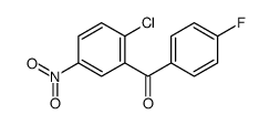 (2-chloro-5-nitrophenyl)-(4-fluorophenyl)methanone结构式