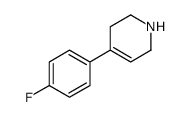4-(4-Fluorophenyl)-1,2,3,6-tetrahydropyridine结构式