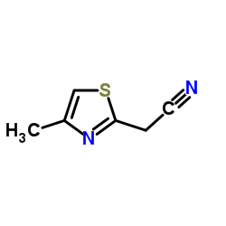 (4-甲基-1,3-噻唑-2-基)乙腈结构式