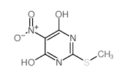 2-(甲基硫代)-5-硝基嘧啶-4,6-二醇结构式