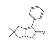 2,2-dimethyl-7-phenyl-2,3,5,6-tetrahydro-1H-pyrrolizin-6-one结构式