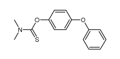 O-4-phenoxyphenyl-N-N-dimethylthiocarbamate结构式