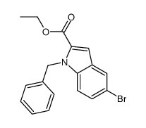 ethyl 1-benzyl-5-bromoindole-2-carboxylate结构式