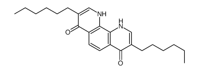 3,8-dihexyl-1,10-dihydro-1,10-phenanthroline-4,7-dione结构式