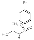 N-异丙基-4-溴苯磺酰胺结构式