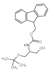 (R)-2-(Fmoc-氨基)-3-叔丁氧基-1-丙醇结构式