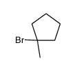 1-bromo-1-methylcyclopentane结构式