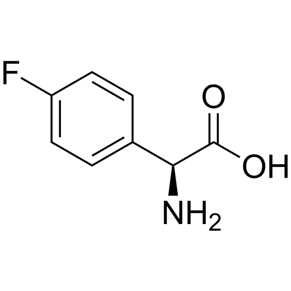 L-4-氟苯甘氨酸结构式