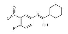 N-(4-fluoro-3-nitrophenyl)cyclohexanecarboxamide结构式
