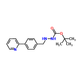 2-[[4-(2-吡啶基)苯基]甲基]-肼羧酸-(1,1-二甲基)乙酯结构式