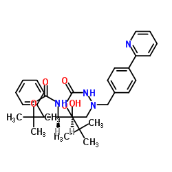 2-[(2S,3S)-3-[[(叔丁氧基)羰基]氨基]-2-羟基-4-苯基丁基]-2-[[4-(2-吡啶基)苯基]甲基]肼羧酸叔丁酯结构式