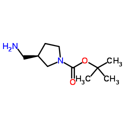 (R)-1-Boc-3-氨甲基吡咯烷结构式
