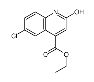6-氯-2-氧代-1,2-二氢喹啉-4-羧酸乙酯结构式