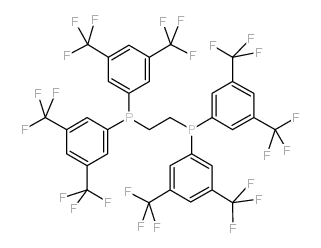 1,2-bis[bis(3,5-ditrifluoromethylphenyl)phosphino]ethane结构式