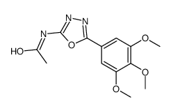 N-[5-(3,4,5-Trimethoxyphenyl)-1,3,4-oxadiazol-2-yl]acetamide结构式