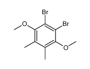 1,2-dibromo-3,6-dimethoxy-4,5-dimethylbenzene结构式
