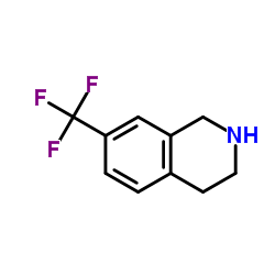 7-(三氟甲基)-1,2,3,4-四氢异喹啉结构式