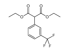 2-(3-三氟甲基苯基)-丙二酸二乙酯结构式
