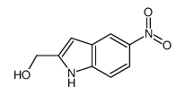 (5-nitro-1H-indol-2-yl)methanol结构式