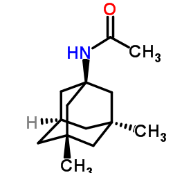 1-乙酰氨基-3,5-二甲基金刚烷结构式