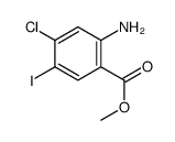 2-氨基-4-氯-5-碘苯甲酸甲酯结构式