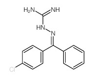 2-[[(4-chlorophenyl)-phenyl-methylidene]amino]guanidine结构式